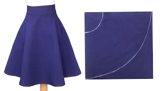 DIY Easy Half Circle Skirt - Yarım Kloş Etek Dikimi Her Bedende