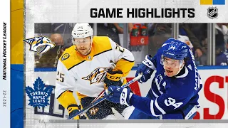 Predators @ Maple Leafs 11/16/21 | NHL Highlights