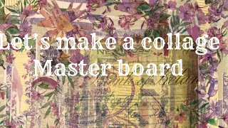 Let’s make a collage master board #craftwithme #collage #masterboard