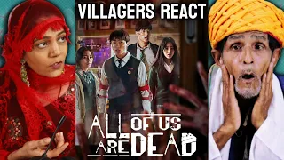 Villagers React To All Of Us Are Dead ! First Time Watching Korean Movie