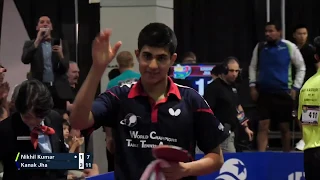 2019 US National Table Tennis Championships - Mens Final - Kanak Jha vs Nikhil Kumar (Highlights)