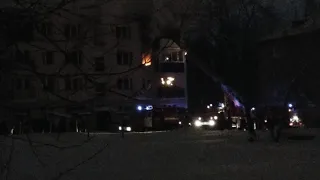 Пожар в Верхней Салде 02.02.2020