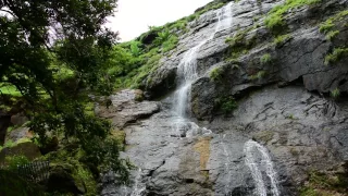 Waterfall at Karla Caves, near Lonavala, Maharashtra, India