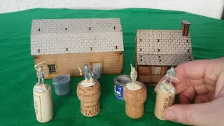 Build Update N°1 ;  Italeri Farmhouse Battle set (N°6179), American Civil War 1864,   1:72 scale.