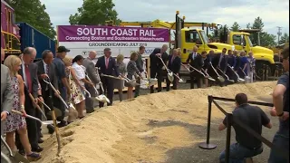 MBTA breaks ground on South Coast Commuter Rail project