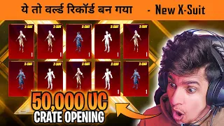 🔥World Record Crate opening of New Fiore X-suit with 50,000 UC in BGMI - Get Free New X-suit in BGMI