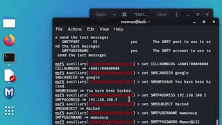 How to do SMS SPOOFING kali linux 2020