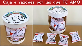 Regalo para SORPRENDER | Caja 10 razones por las que TE AMO