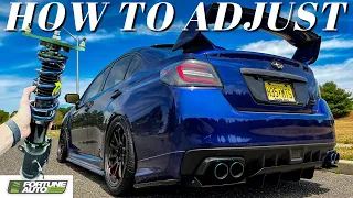 How To Adjust And Dial In Your Coilovers - Height and Damping Adjustments