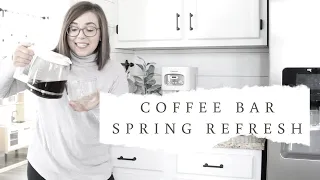 KITCHEN ORGANIZATION | COFFEE BAR REFRESH | FARMHOUSE DIY | HOUSE + HOLM