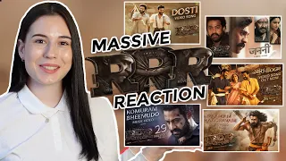 I reacted to all RRR Singles | Dosti | Janani | Komuram Bheemudo | Raamam Raaghavam | Etthara Jenda