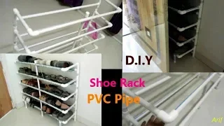 Shoe Rack using PVC PIPE: DIY ab Cool ideas: