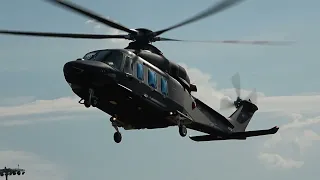 VIP Helicopter Leonardo AW139 Takeoff & Landing !! (F-HHJM)