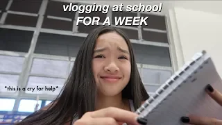 vlogging at school FOR A WEEK | Nicole Laeno