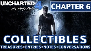 Uncharted 4 - Chapter 6 All Collectible Locations, Treasures, Journal Entries, Notes, Conversations