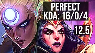 DIANA vs LEBLANC (MID) | 16/0/4, Legendary, 8 solo kills, 1.4M mastery | EUW Master | 12.5