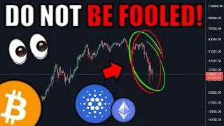 Bitcoin & Eth Hodlers - IT'S A TRAP! | Cryptocurrency CRASHING!!! DO NOT SELL? ADA PRICE PREDICTION