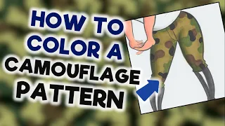 How to Color a Camouflage Pattern | Cadillac Cartoonz