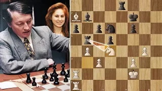 Anatoly Karpov Strangles young Judit Polgar - Linares (1994)