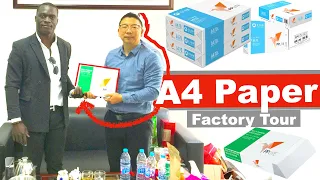 A4 Copy Paper Factory  Tour  in China(shanghai) 4K  Best Price easy trade Africa origami