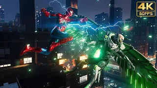 Spider-Man vs Electro & Vulture - Spider-Man Remastered (PC) Ray Tracing Gameplay @ 4K 60ᶠᵖˢ ✔