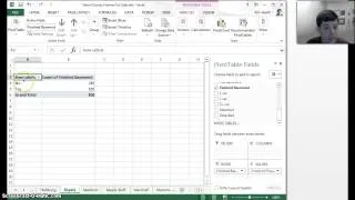 Creating Bar Graphs with Pivot Tables in Excel