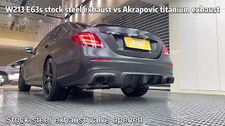 W213 E63s Akrapovic Titanium Cat-back Exhaust System