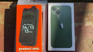 Unboxing Green iPhone 13 (128GB) w/ Accessories & Cinematic Mode￼ Test!