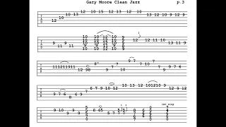 Gary Moore Clean Jazz Tab