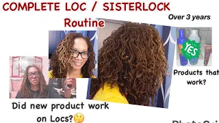 COMPLETE Sisterlock | Loc Hair Wash ROUTINE and DAILY Products used with NEW routine item added