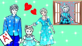 Paper Dolls Dress Up - Don't Feel Jealous Elsa Dresses Handmade Quiet Book - Barbie Story & Crafts