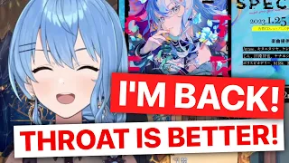 Sui-chan's Back! Throat Is Better! (Hoshimachi Suisei / Hololive) [Eng Subs]