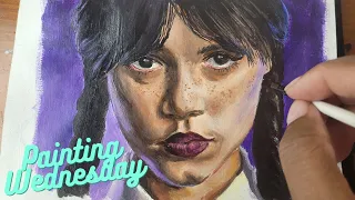 Wednesday | Jenna Ortega | Timelapse Painting