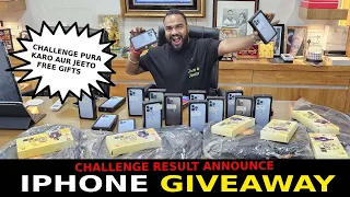 iPhone Giveaway | Challenge Winners result announcement | free Gifts | JJ Communication
