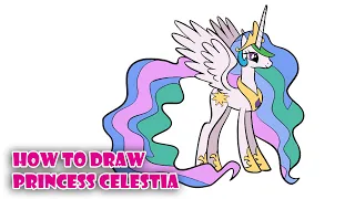 How to Draw Princess Celestia | My Little Pony Step by step