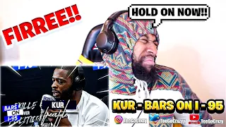 HE TALKING REAL!!! FIRST TIME HEARING Kur Bars On I-95 Freestyle (REACTION)