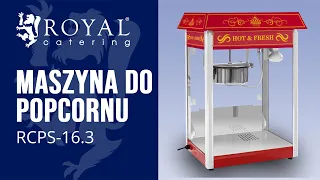 Maszyna do popcornu Royal Catering RCPS-16.3 | Prezentacja produktu