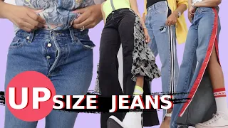 4 Really Cool Ways to Make Jeans Bigger | Upsize Jeans