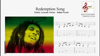 Redemption Song - Bob Marley - Trinity Acoustic Guitar Syllabus 2020 -2023 - Initial Grade