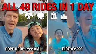 Disney World Challenge: EVERY Ride In One Day • 49 RIDES and Broken Genie+