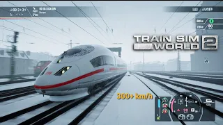 High Speed Bullet Train DB BR 403 ICE in Train Sim World 2 | Emergency Brake at 300+km