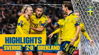 Highlights: Sverige - Grekland 2-0 | VM-kval | Forsberg & Isak avgör!