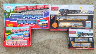 2 Big Passanger train vs 2 mini Passanger train toy Unboxing and testing, indian train toy