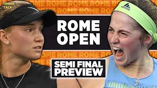 Rybakina vs Ostapenko | Rome Open 2023 Semi Final | Tennis Talk Preview