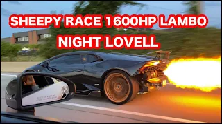 ​@SheepeyRace NIGHT LOVELL'S 1600HP LAMBO + M5 DRIFT .. THE REAL FOREIGN FAMILY CREW!