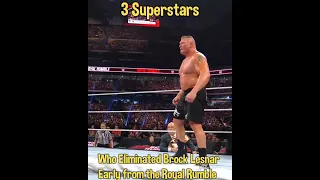 3 Superstars who eliminated Brock Lesnar early from the Royal Rumble. #brocklesnar #royalrumble #wwe