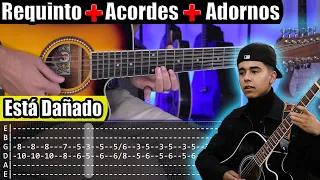 Está Dañado - Iván Cornejo - Requinto + Acordes | Tutorial | Como tocar en Guitarra Con TABS