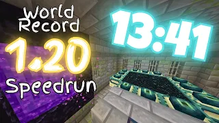 1.20 Minecraft RSG Speedrun World Record! (13:41)