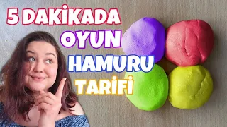 OYUN HAMURU TARİFİ | 4 Malzemeyle 5 Dakikada Ekonomik ve Doğal Oyun Hamuru | reyforchildren