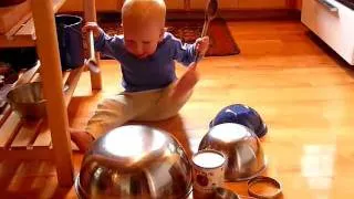 Montessori Infant Video, Music: kitchen drum solo